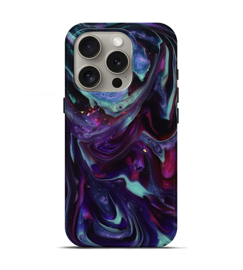 iPhone 16 Pro ResinArt Live Edge Phone Case - Kohen (Purple, 817834)