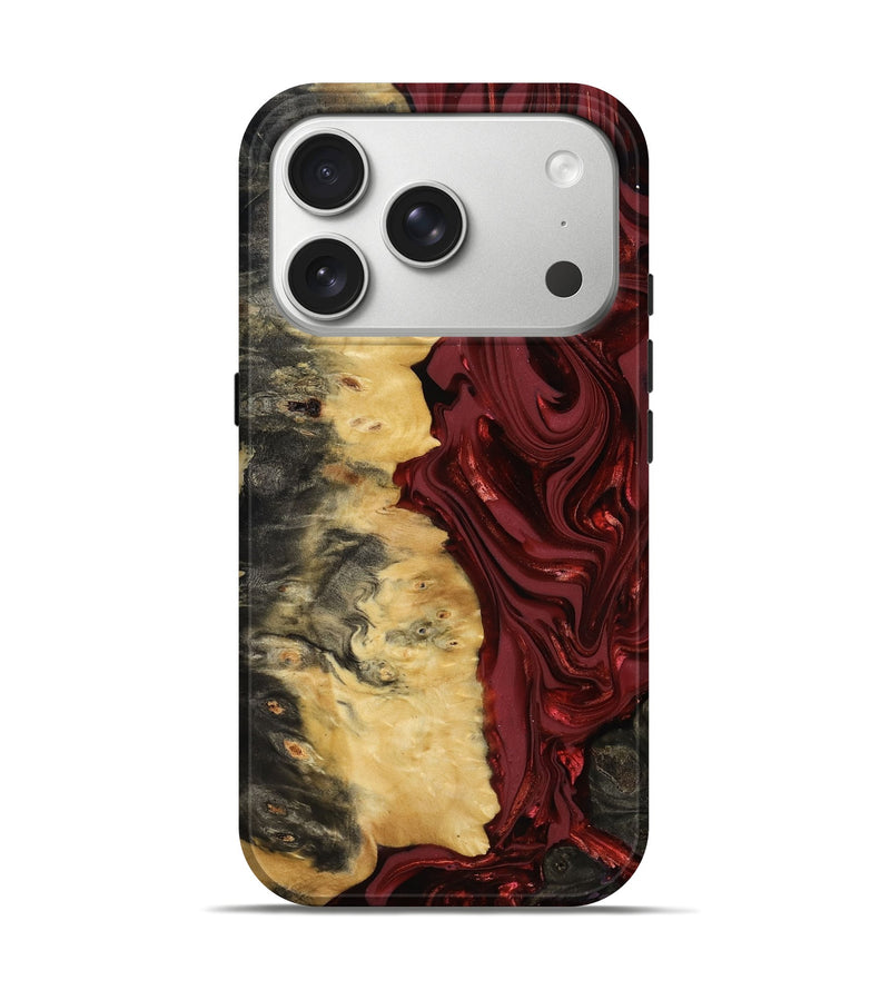 iPhone 17 Pro Wood Live Edge Phone Case - Holland (Red, 817835)