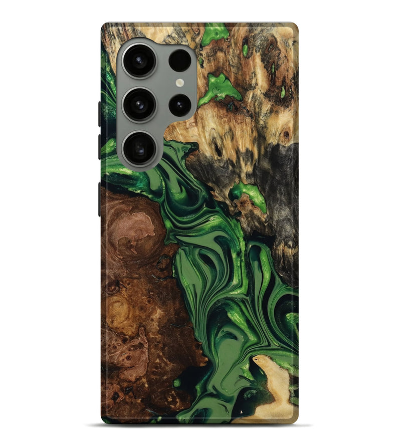 Galaxy S24 Ultra Wood Live Edge Phone Case - Ardis (Green, 817836)