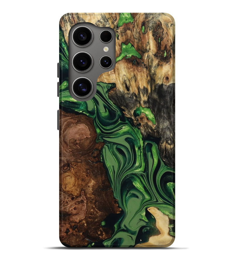 Galaxy S25 Ultra Wood Live Edge Phone Case - Ardis (Green, 817836)