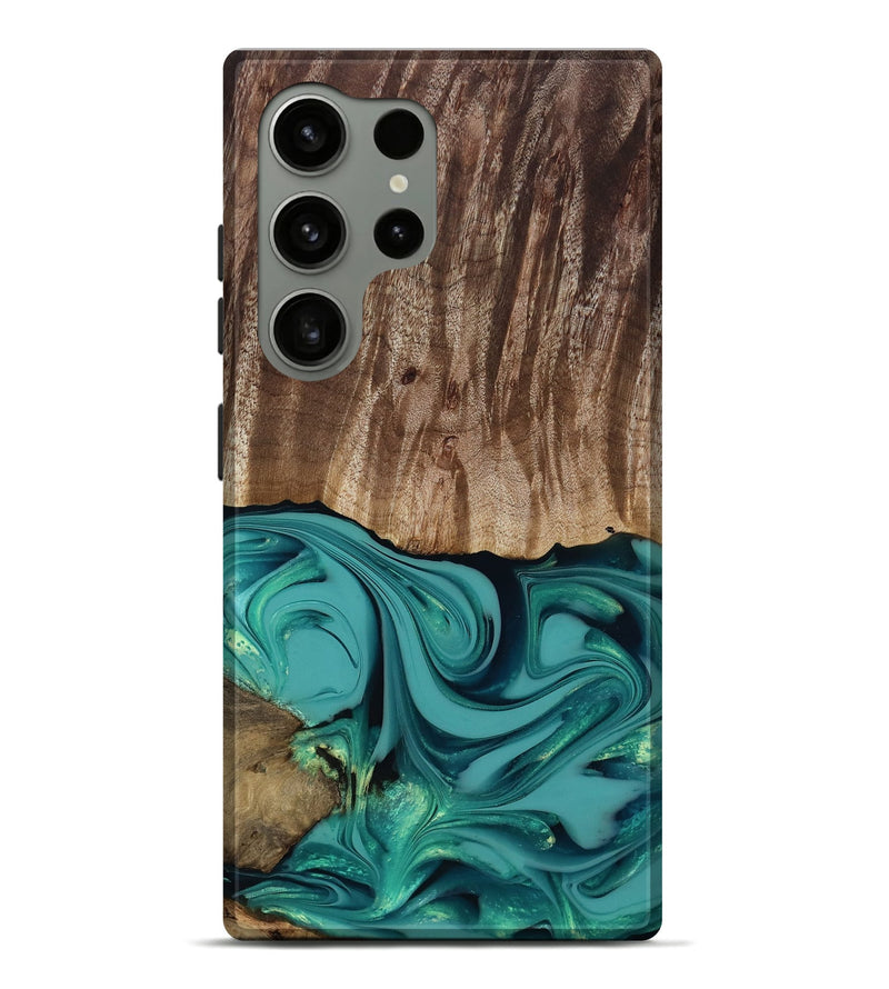 Galaxy S24 Ultra Wood Live Edge Phone Case - Braxton (Green, 817837)