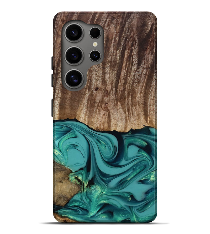Galaxy S25 Ultra Wood Live Edge Phone Case - Braxton (Green, 817837)