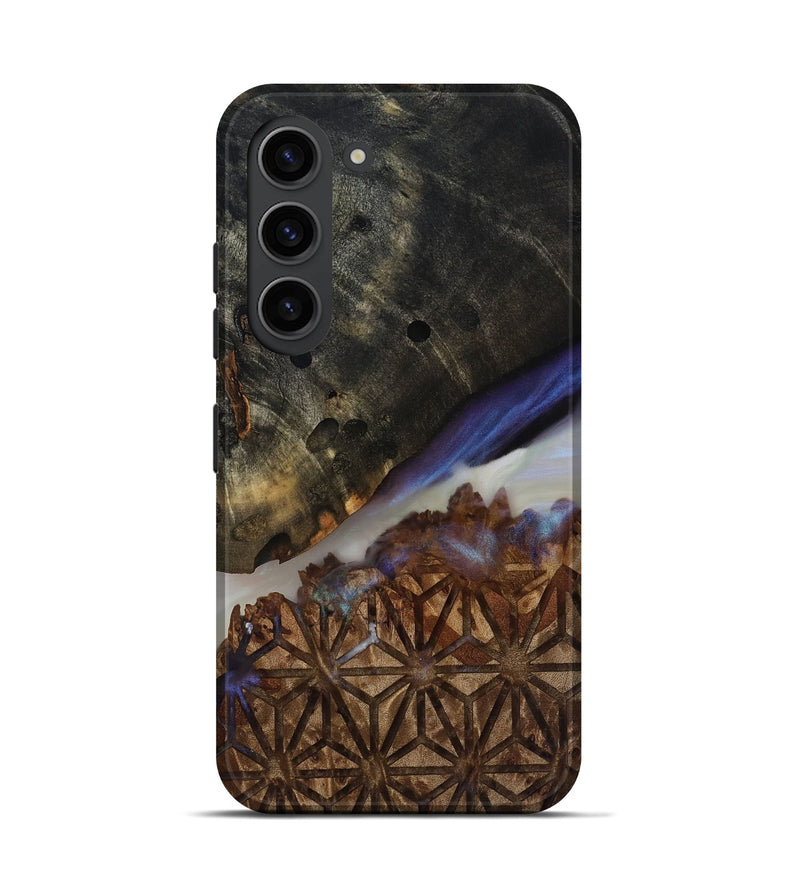 Galaxy S23 Wood Live Edge Phone Case - Kyrie (Clear, 817838)
