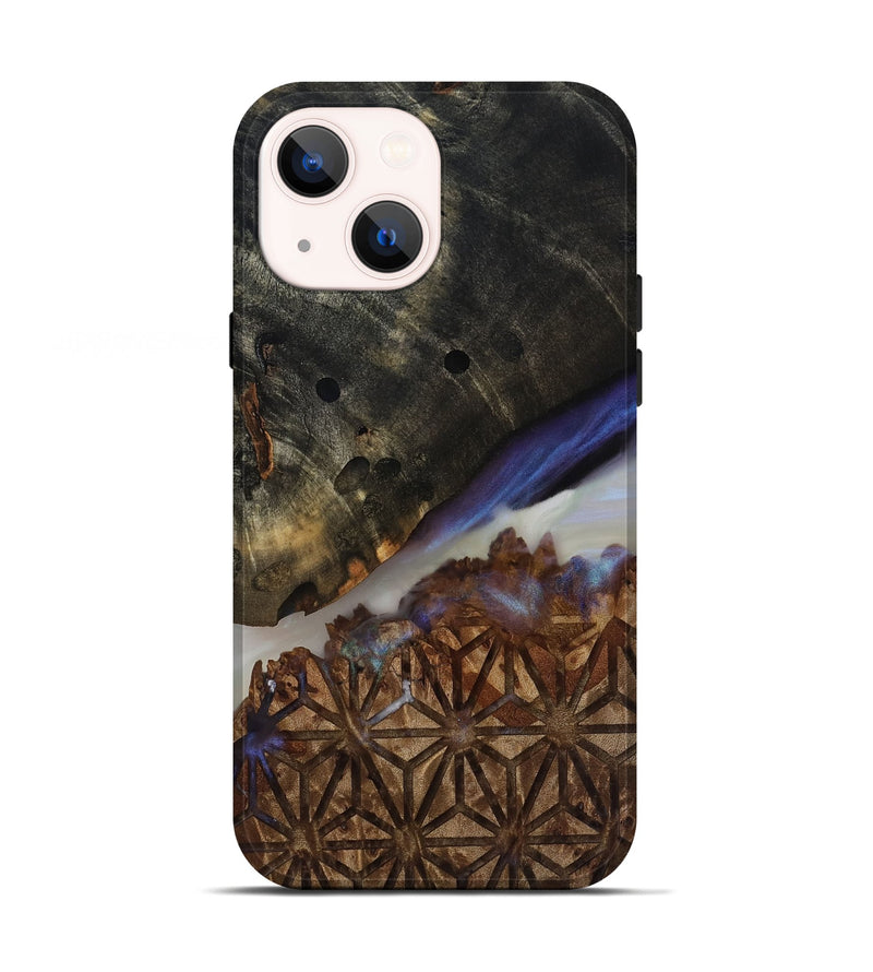 iPhone 13 Wood Live Edge Phone Case - Kyrie (Clear, 817838)
