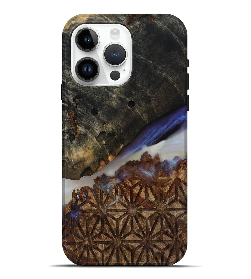 iPhone 15 Pro Max Wood Live Edge Phone Case - Kyrie (Clear, 817838)