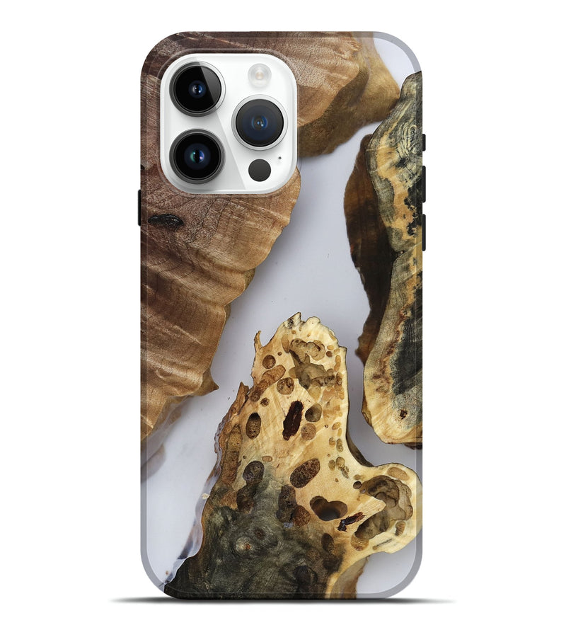 iPhone 15 Pro Max Wood Live Edge Phone Case - Juana (Clear, 817851)
