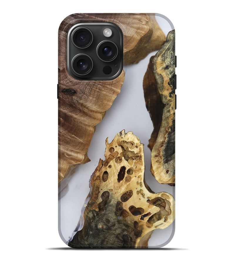 iPhone 16 Pro Max Wood Live Edge Phone Case - Juana (Clear, 817851)