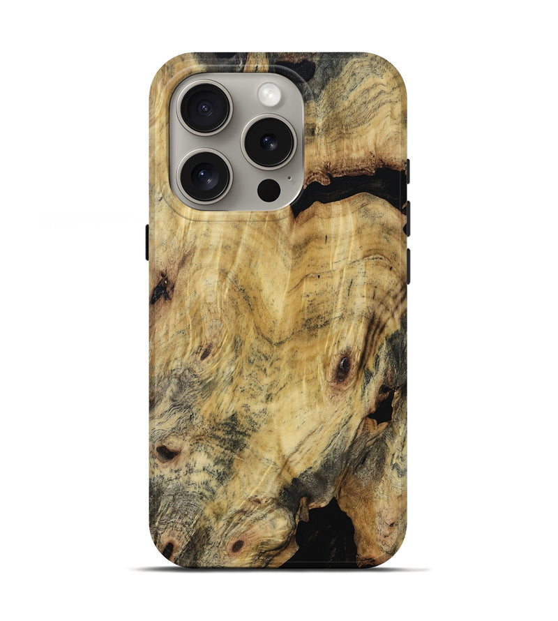iPhone 16 Pro Wood Live Edge Phone Case - Thomas (Wood Burl, 817852)