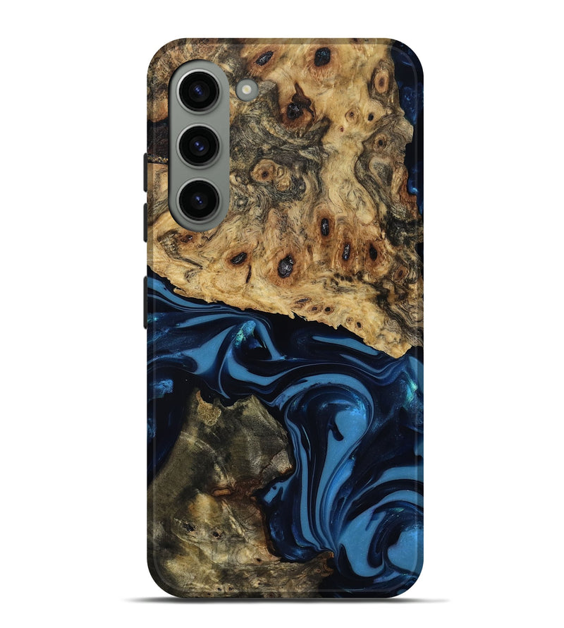 Galaxy S23 Plus Wood Live Edge Phone Case - Shonda (Blue, 817853)