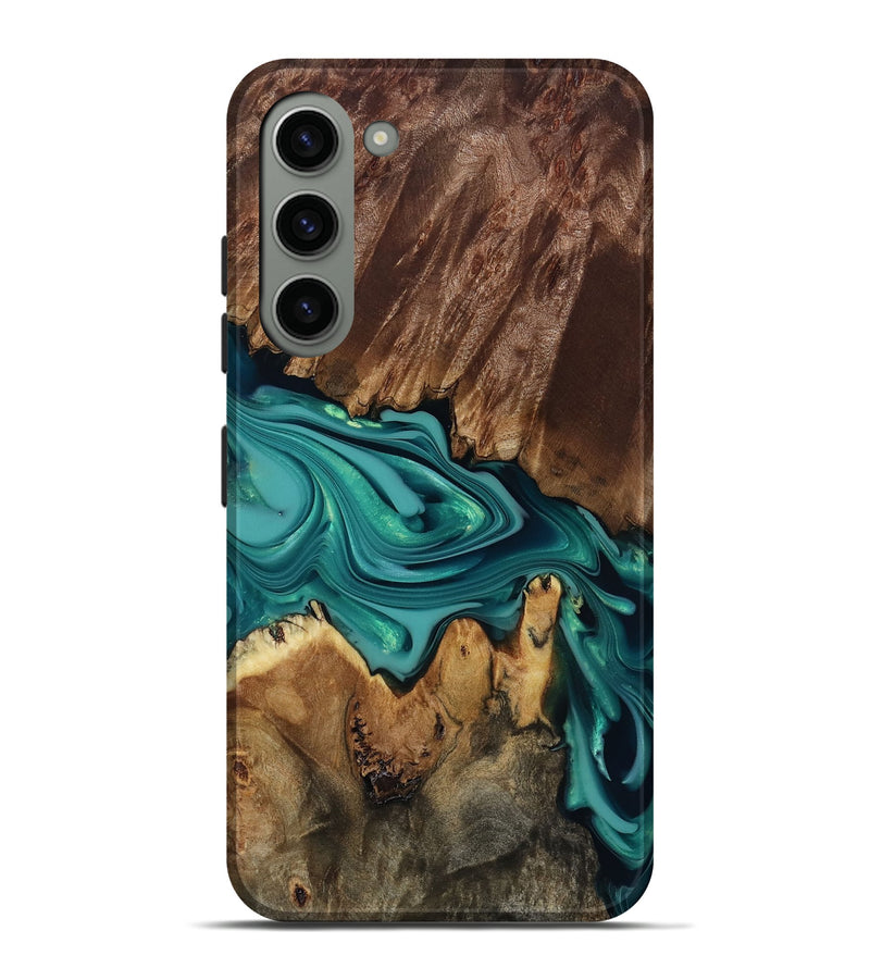 Galaxy S23 Plus Wood Live Edge Phone Case - Norma (Green, 817854)