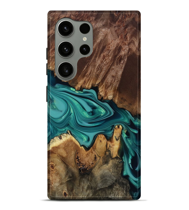 Galaxy S24 Ultra Wood Live Edge Phone Case - Norma (Green, 817854)