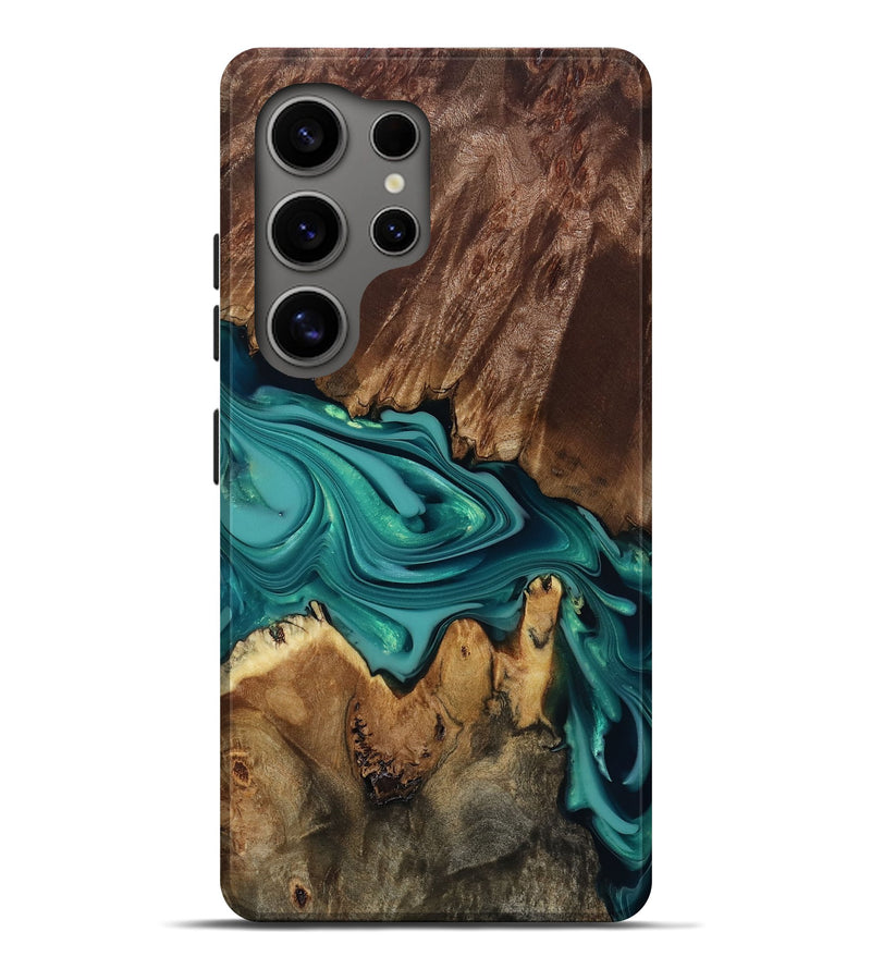 Galaxy S25 Ultra Wood Live Edge Phone Case - Norma (Green, 817854)