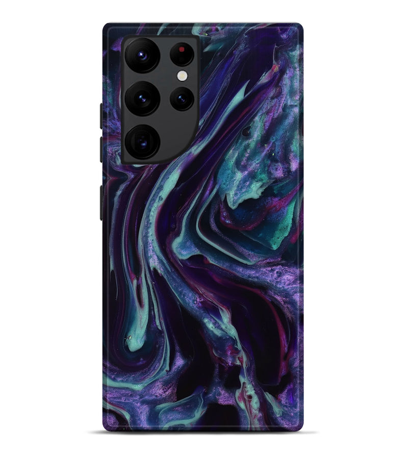 Galaxy S22 Ultra ResinArt Live Edge Phone Case - Ainhoa (Purple, 817856)