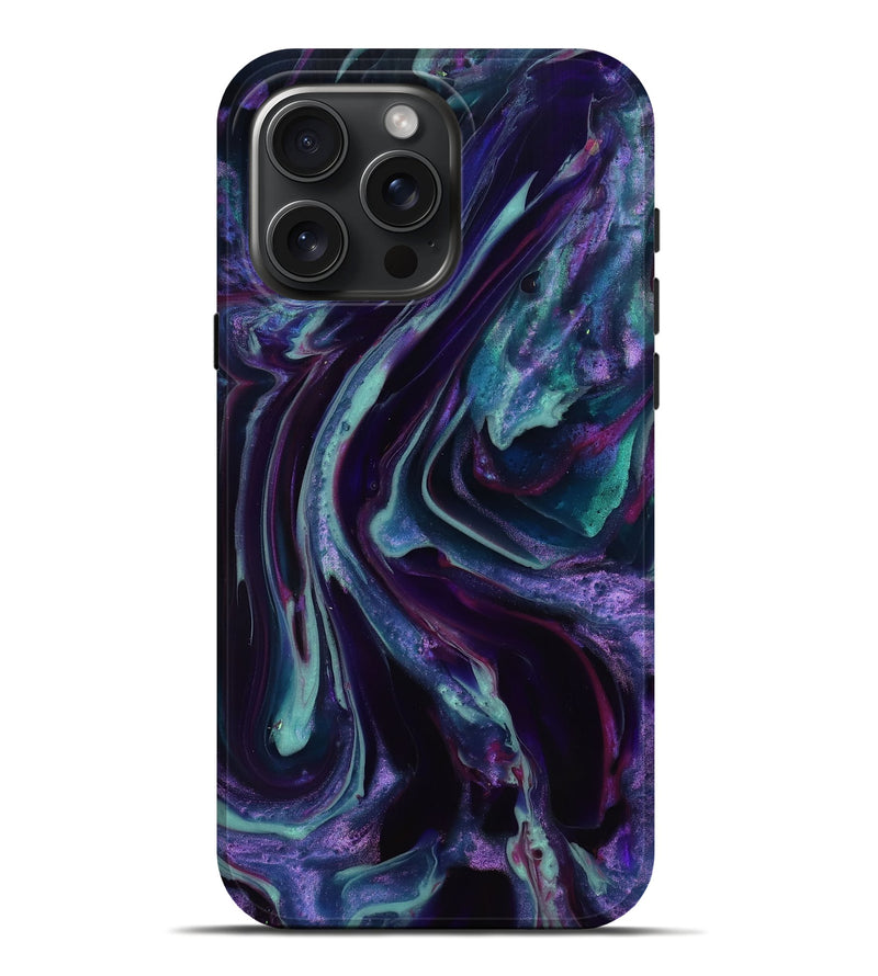 iPhone 16 Pro Max ResinArt Live Edge Phone Case - Ainhoa (Purple, 817856)