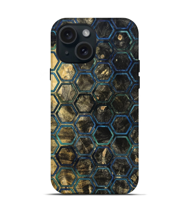 iPhone 15 Wood Live Edge Phone Case - Lesa (Pattern, 817857)
