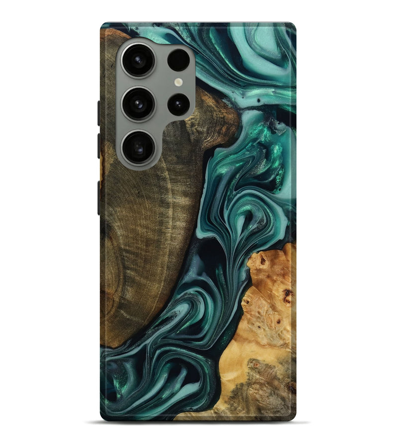 Galaxy S24 Ultra Wood Live Edge Phone Case - Jared (Green, 817860)