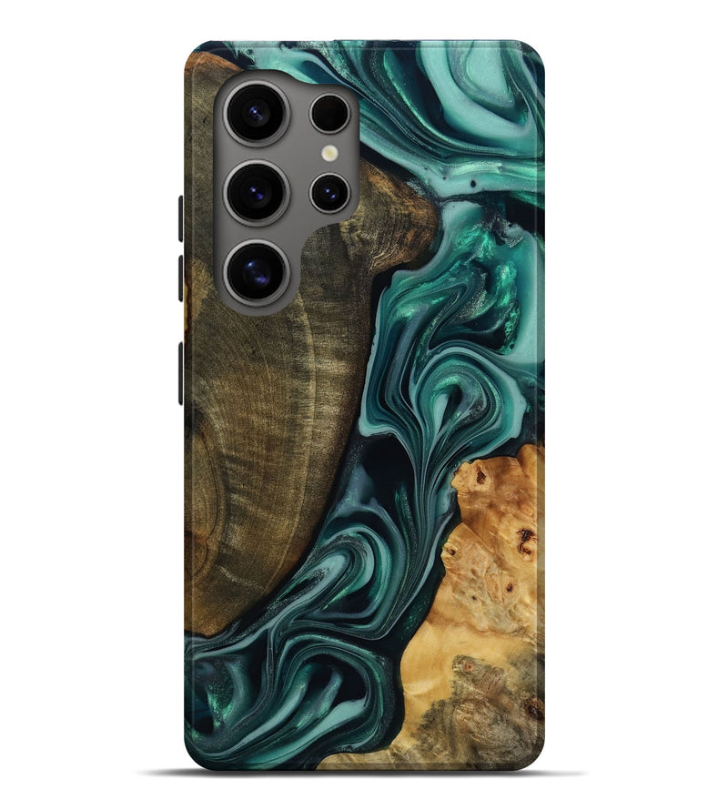 Galaxy S25 Ultra Wood Live Edge Phone Case - Jared (Green, 817860)