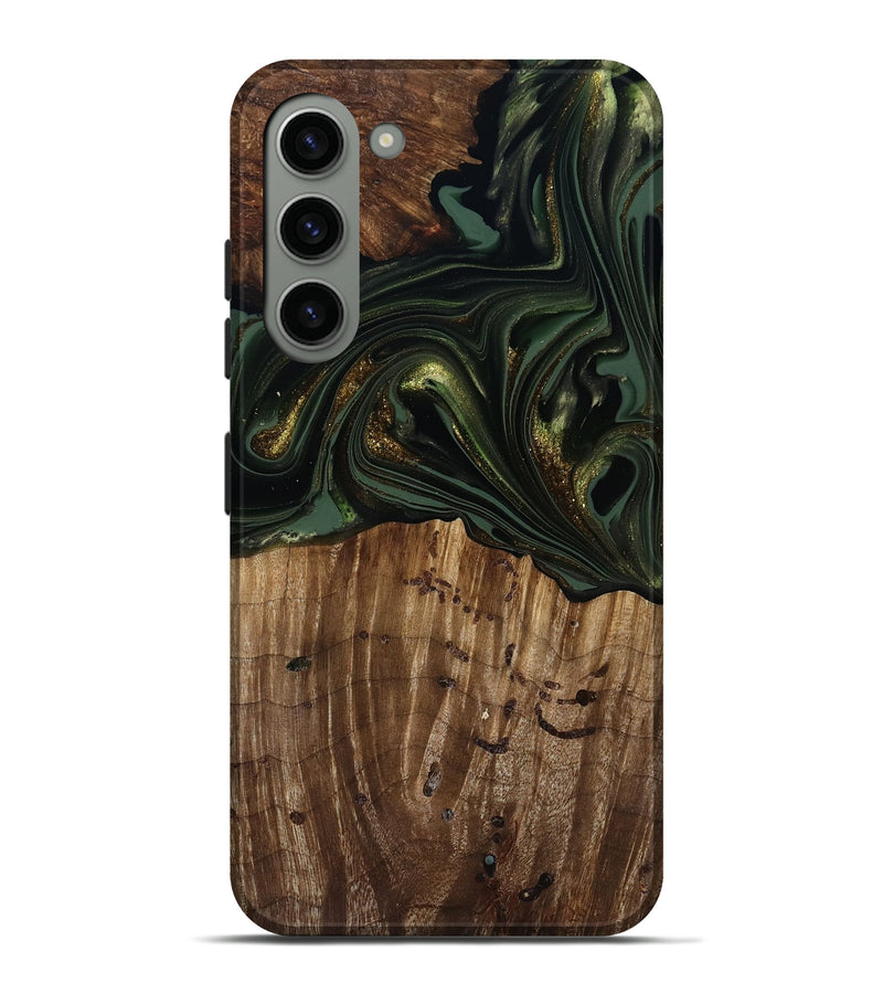 Galaxy S23 Plus Wood Live Edge Phone Case - Alonzo (Green, 817861)