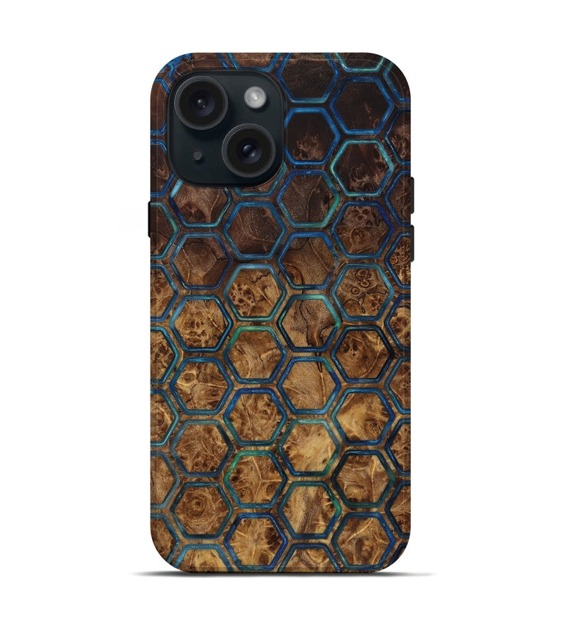 iPhone 15 Wood Live Edge Phone Case - Amaris (Pattern, 817862)