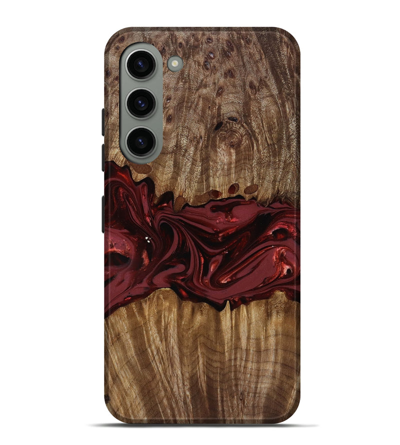 Galaxy S23 Plus Wood Live Edge Phone Case - Tommie (Red, 817864)