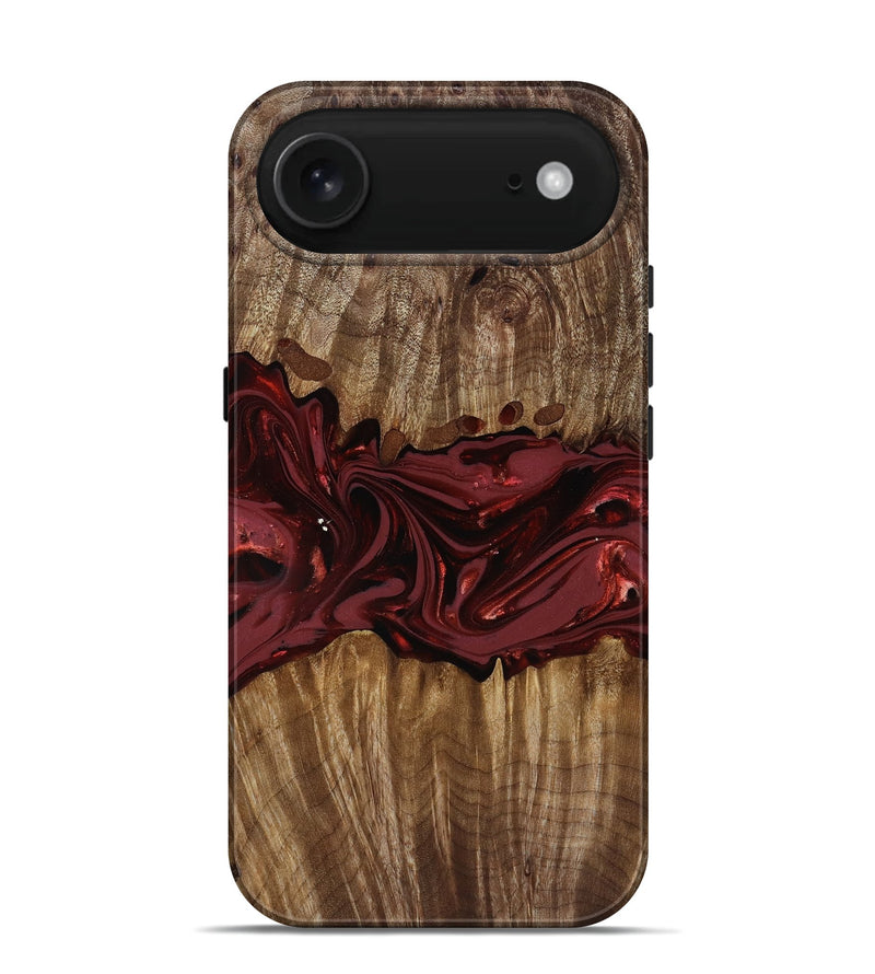iPhone 17 Air Wood Live Edge Phone Case - Tommie (Red, 817864)