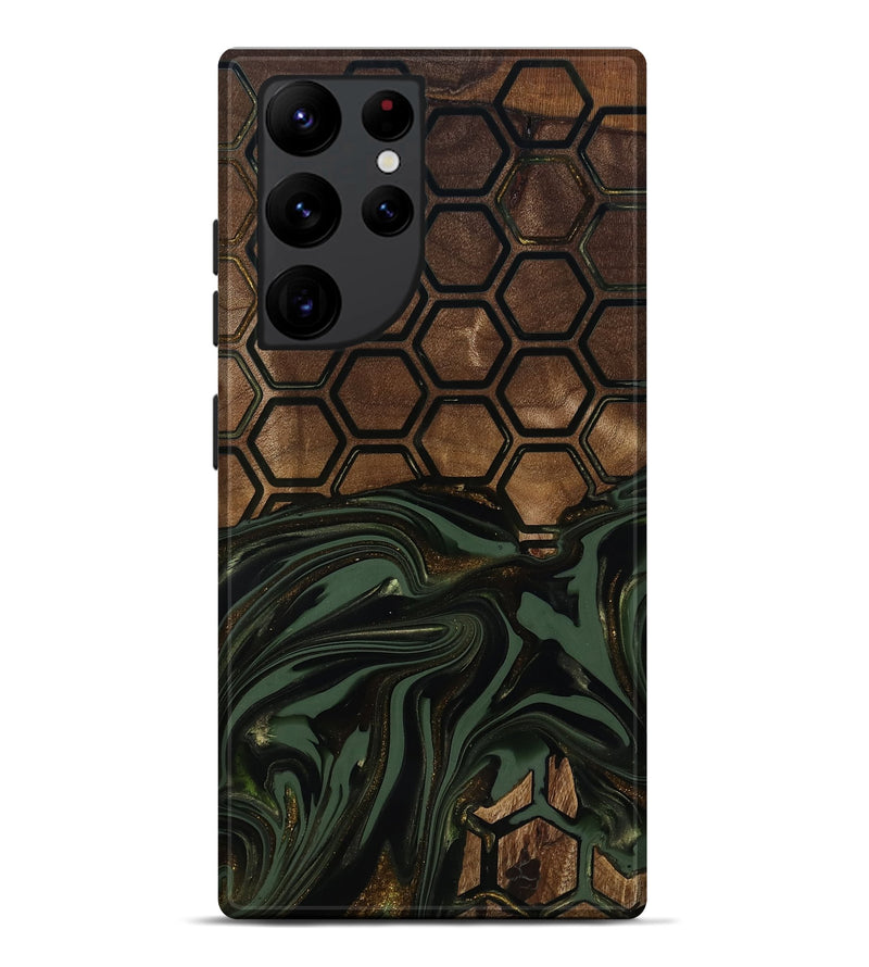 Galaxy S22 Ultra Wood Live Edge Phone Case - Lular (Pattern, 817866)