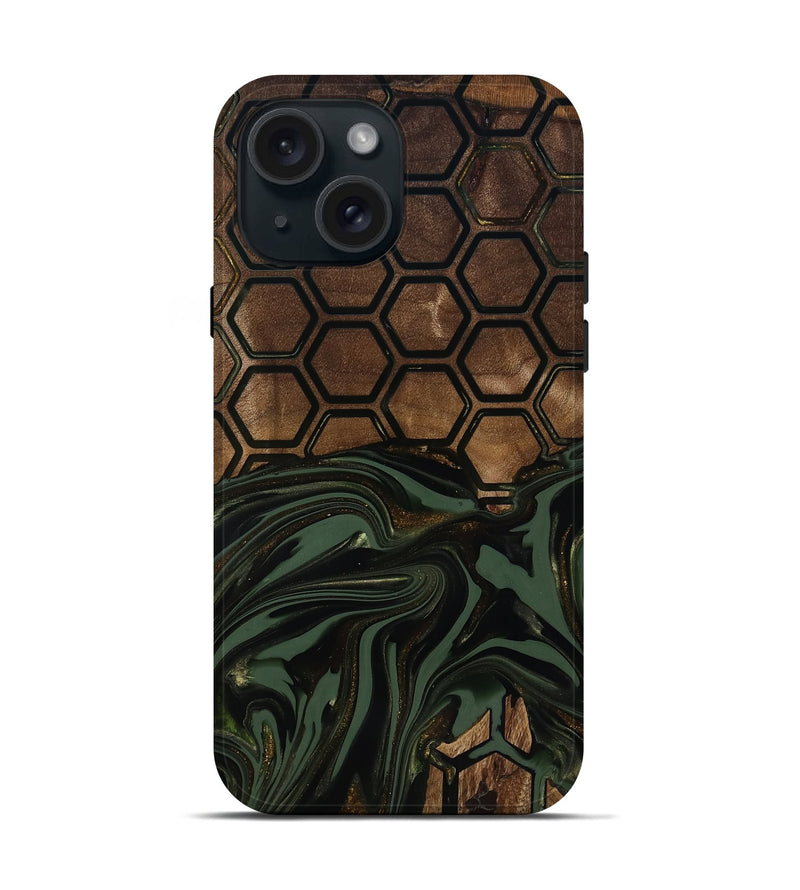 iPhone 15 Wood Live Edge Phone Case - Lular (Pattern, 817866)