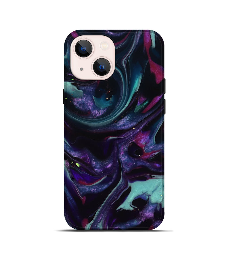 iPhone 13 mini ResinArt Live Edge Phone Case - Daija (Purple, 817870)