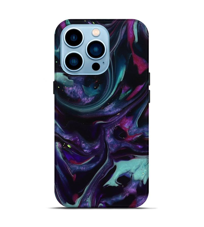 iPhone 14 Pro ResinArt Live Edge Phone Case - Daija (Purple, 817870)
