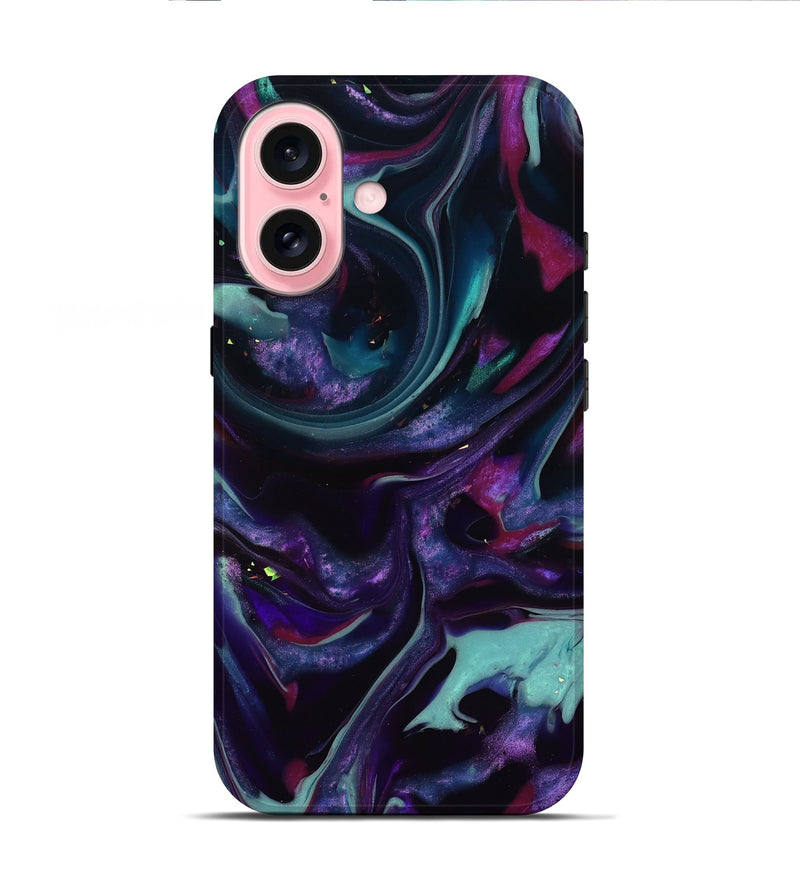 iPhone 16 ResinArt Live Edge Phone Case - Daija (Purple, 817870)