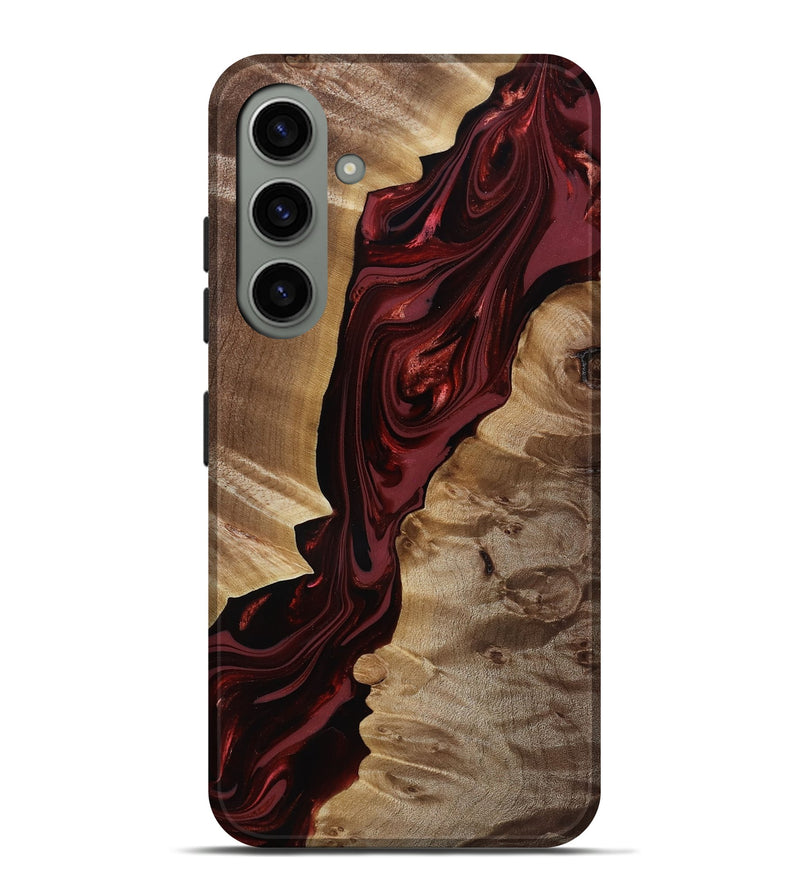Galaxy S24 Plus Wood Live Edge Phone Case - Ludie (Red, 817871)