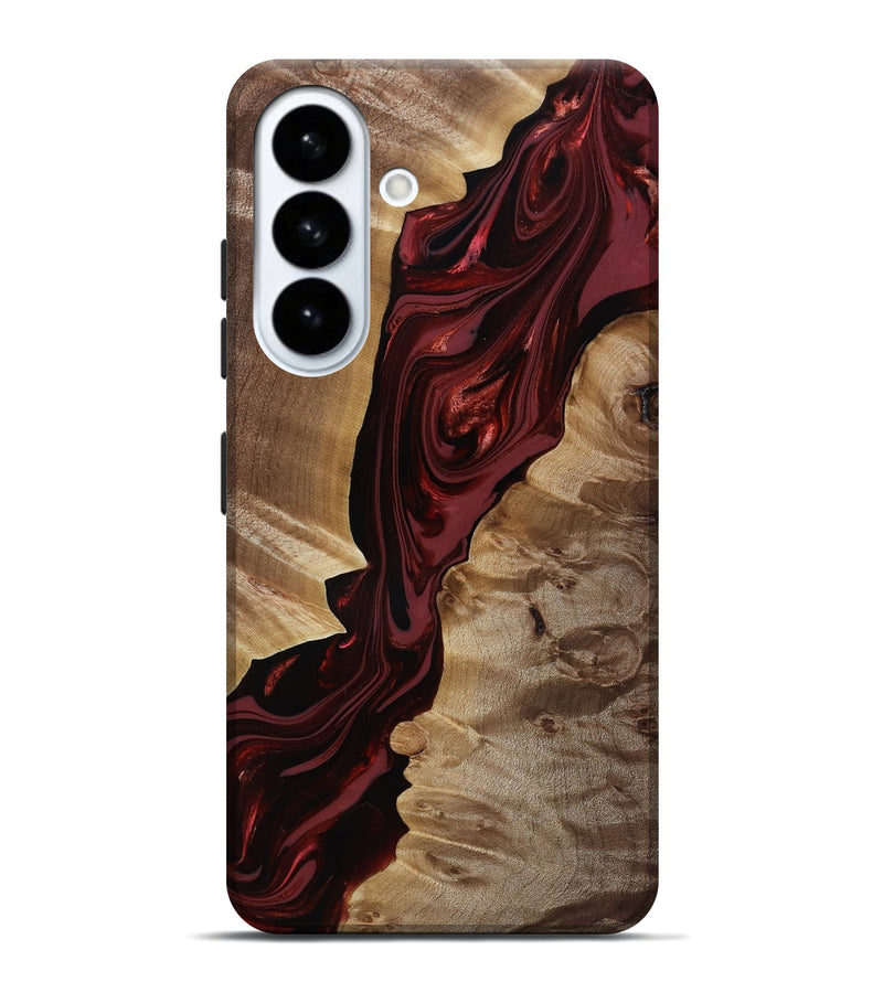 Galaxy S26 Plus Wood Live Edge Phone Case - Ludie (Red, 817871)