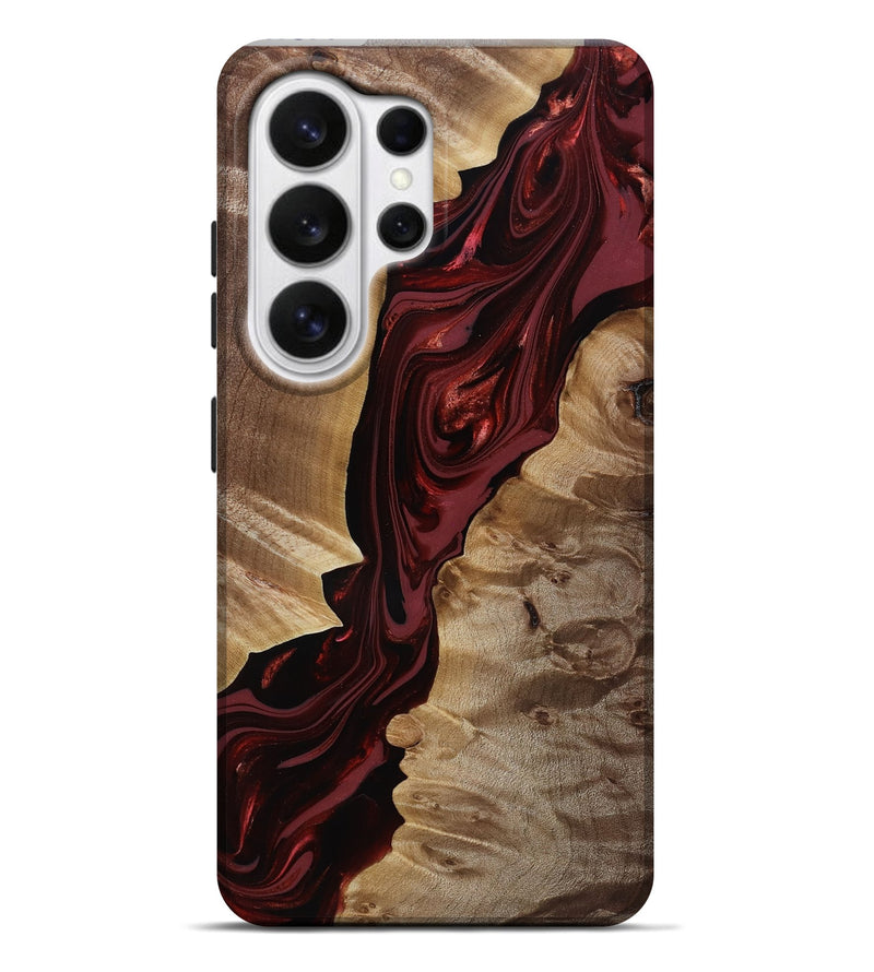 Galaxy S26 Ultra Wood Live Edge Phone Case - Ludie (Red, 817871)
