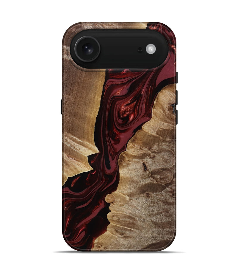 iPhone 17 Air Wood Live Edge Phone Case - Ludie (Red, 817871)