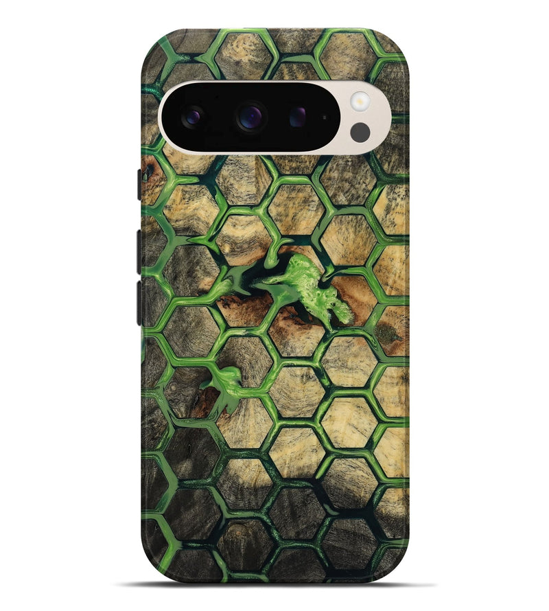 Pixel 9 Pro XL Wood Live Edge Phone Case - Zhane (Neon, 817873)