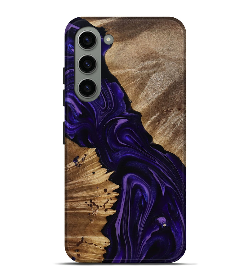 Galaxy S23 Plus Wood Live Edge Phone Case - Nevaeh (Purple, 817876)