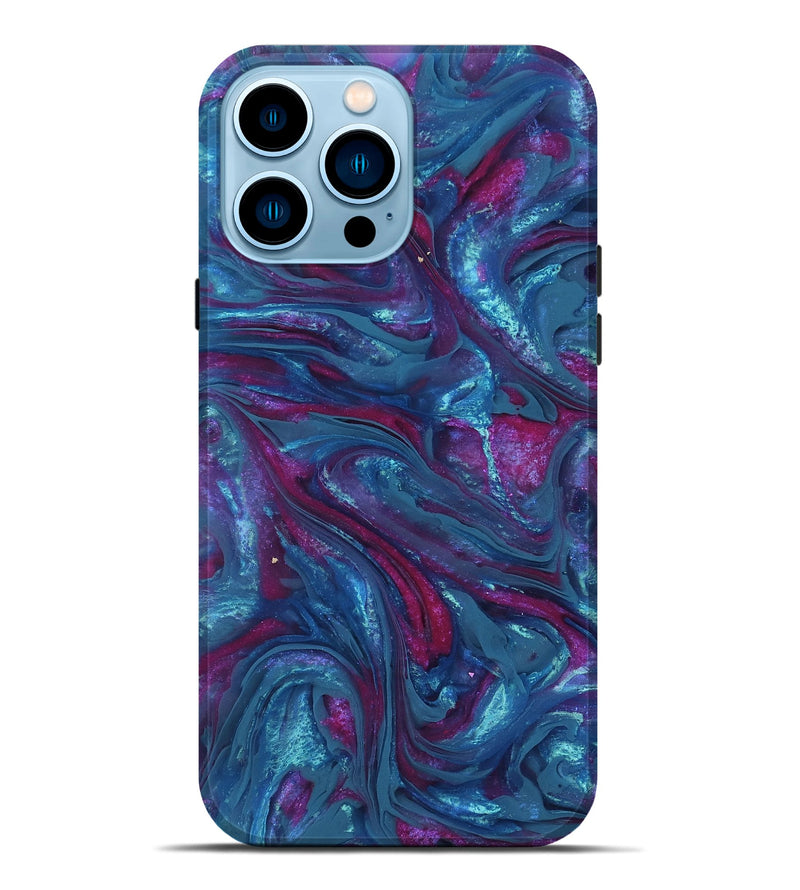 iPhone 14 Pro Max ResinArt Live Edge Phone Case - Novah (Purple, 817878)
