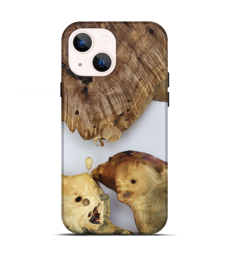 iPhone 13 Wood Live Edge Phone Case - Candace (Clear, 817880)