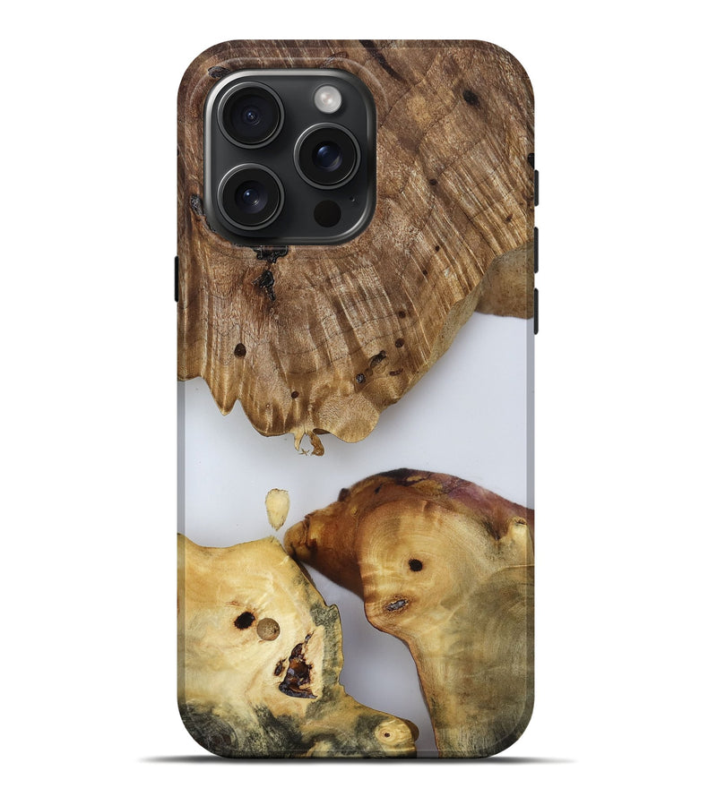 iPhone 16 Pro Max Wood Live Edge Phone Case - Candace (Clear, 817880)