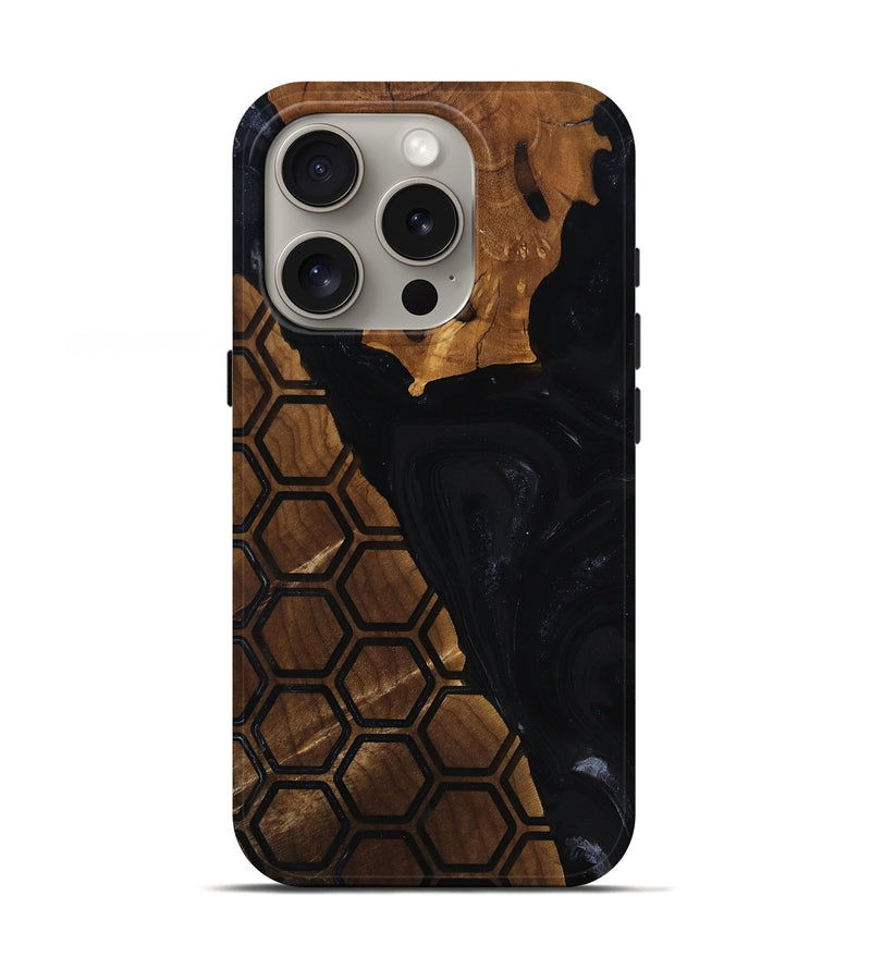 iPhone 16 Pro Wood Live Edge Phone Case - Karis (Pattern, 817884)
