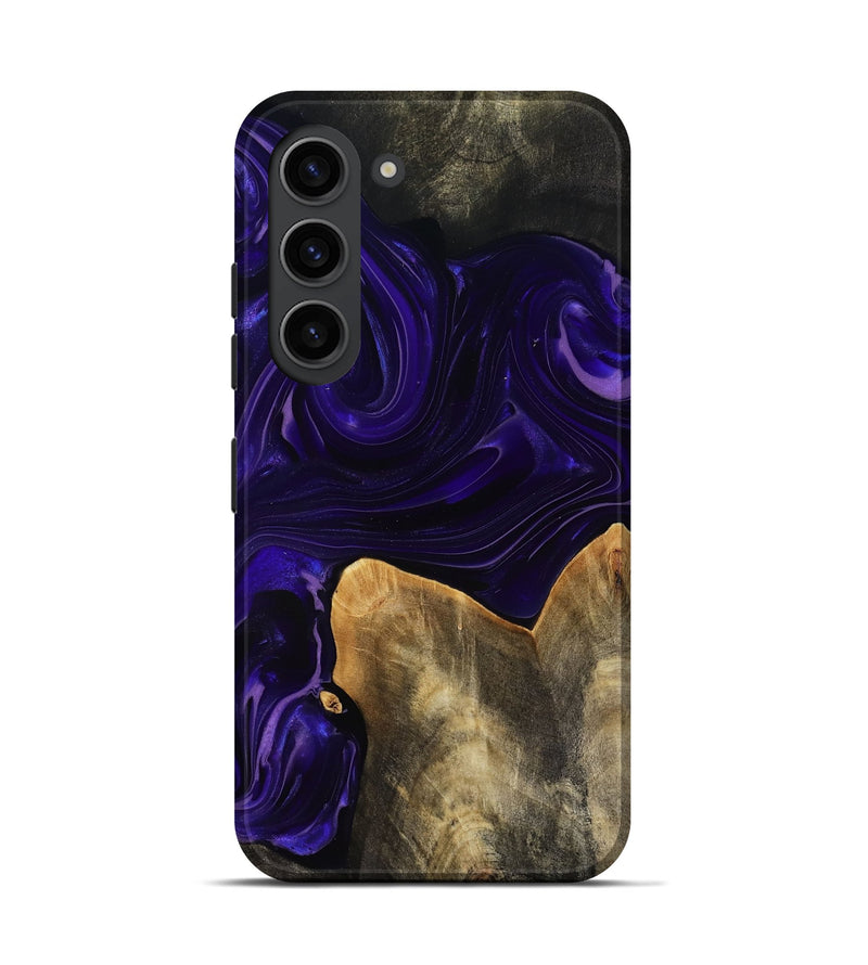 Galaxy S23 Wood Live Edge Phone Case - Rosia (Purple, 817889)