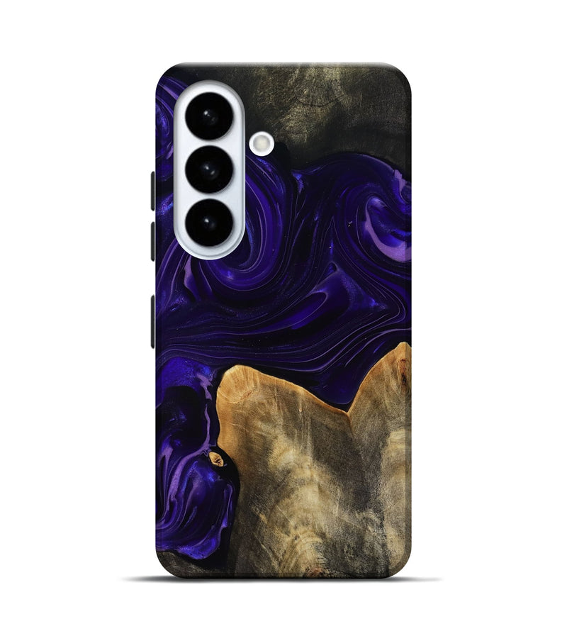 Galaxy S26 Wood Live Edge Phone Case - Rosia (Purple, 817889)
