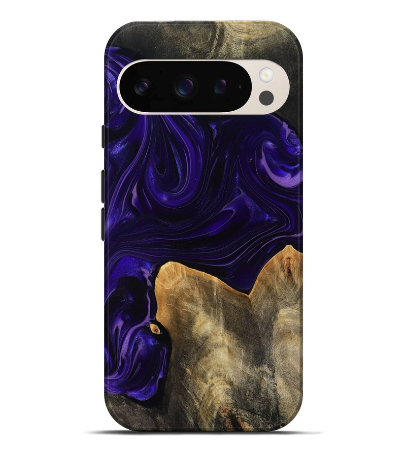Pixel 10 Pro XL Wood Live Edge Phone Case - Rosia (Purple, 817889)