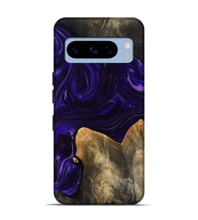 Pixel 8 Pro Wood Live Edge Phone Case - Rosia (Purple, 817889)