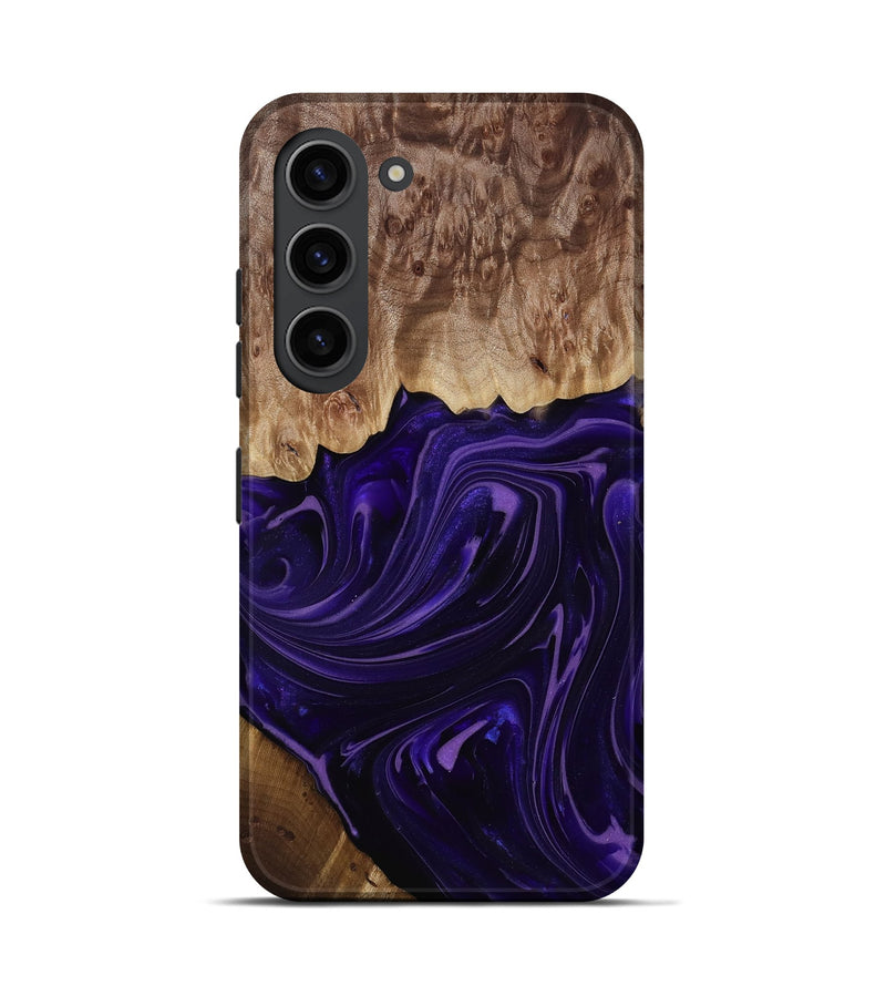 Galaxy S23 Wood Live Edge Phone Case - Madyson (Purple, 817890)