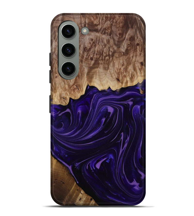 Galaxy S23 Plus Wood Live Edge Phone Case - Madyson (Purple, 817890)