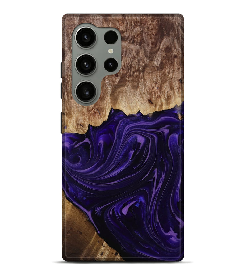 Galaxy S24 Ultra Wood Live Edge Phone Case - Madyson (Purple, 817890)