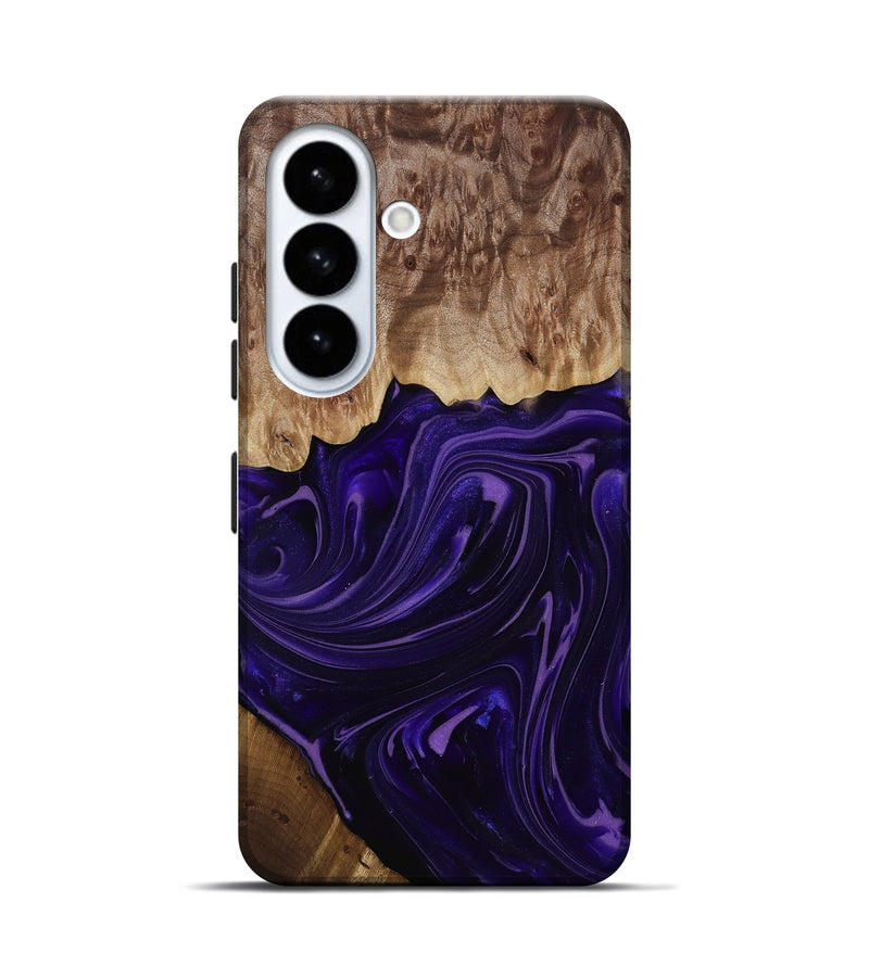 Galaxy S26 Wood Live Edge Phone Case - Madyson (Purple, 817890)