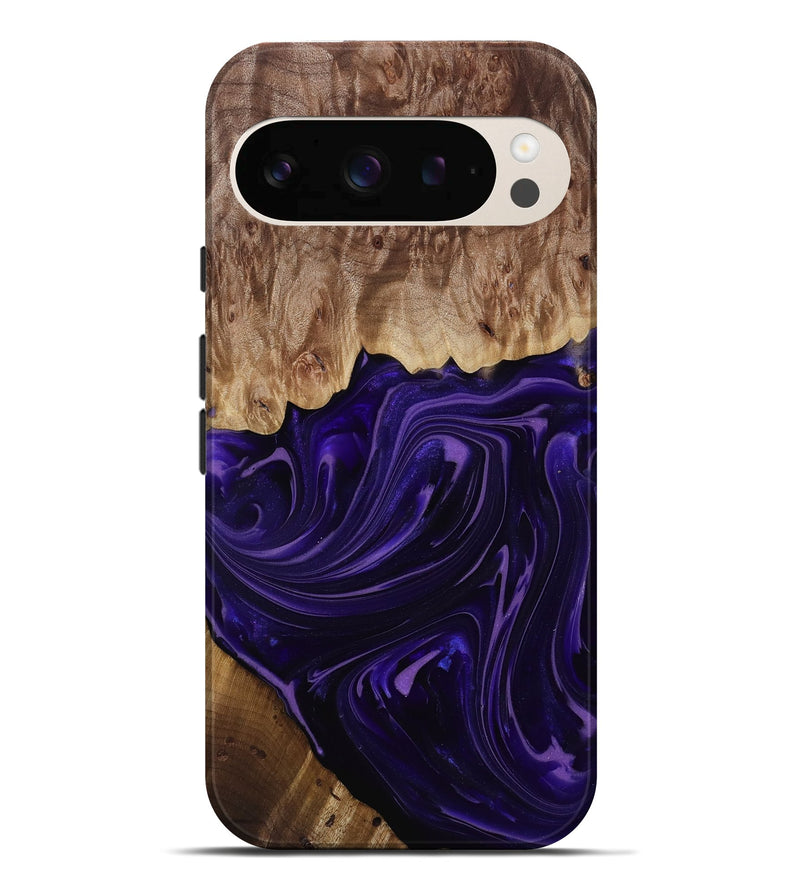 Pixel 10 Pro XL Wood Live Edge Phone Case - Madyson (Purple, 817890)
