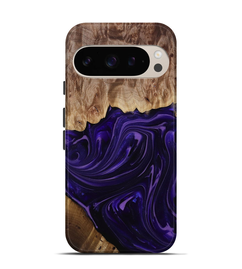 Pixel 9 Wood Live Edge Phone Case - Madyson (Purple, 817890)